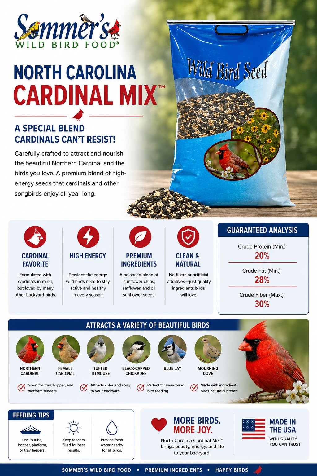Bird Seed, 20 lb H135926