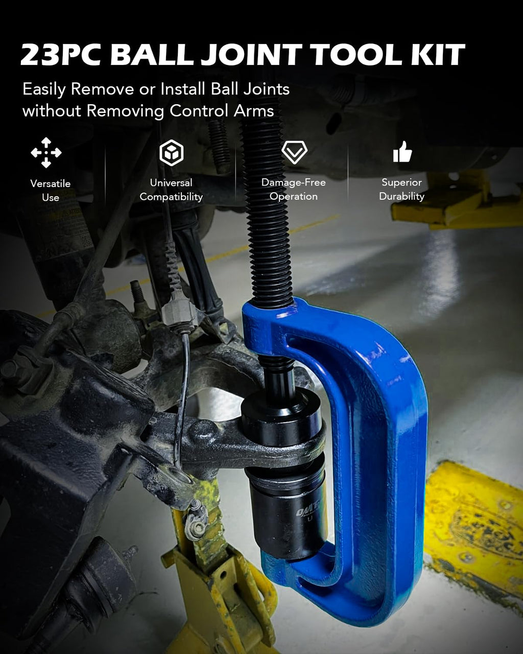 23pc Ball Joint Press Kit with Sockets and Adapters C2223