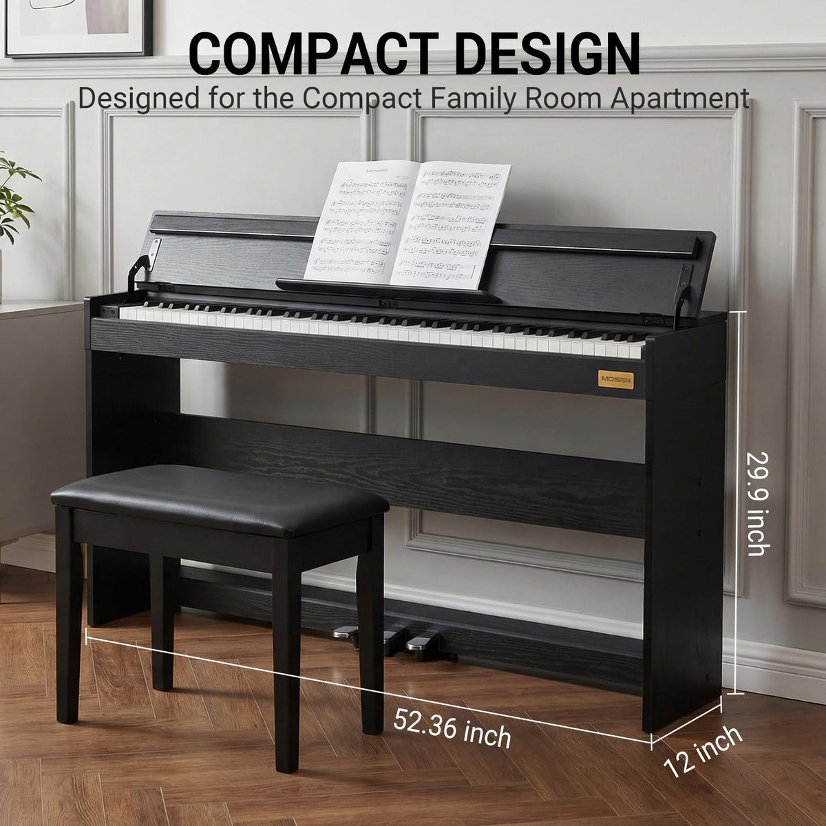 88 Key Fully Weighted Digital Piano X8651