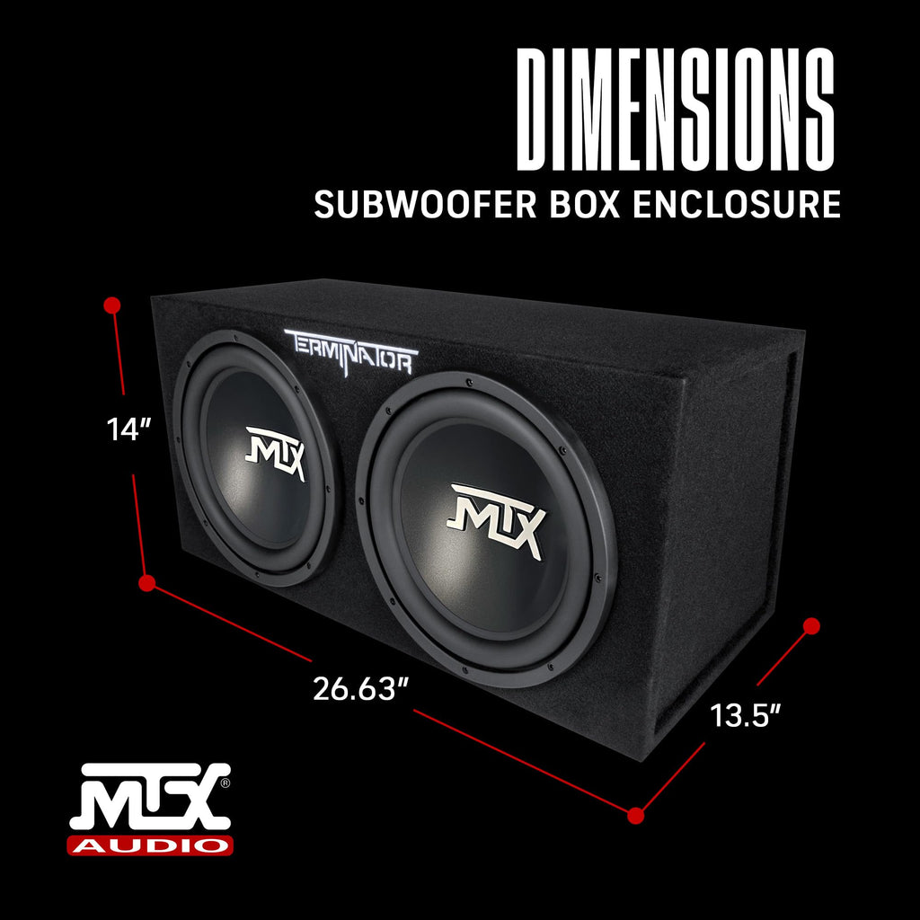 Dual 12" Subwoofers Loaded Enclosure L36510
