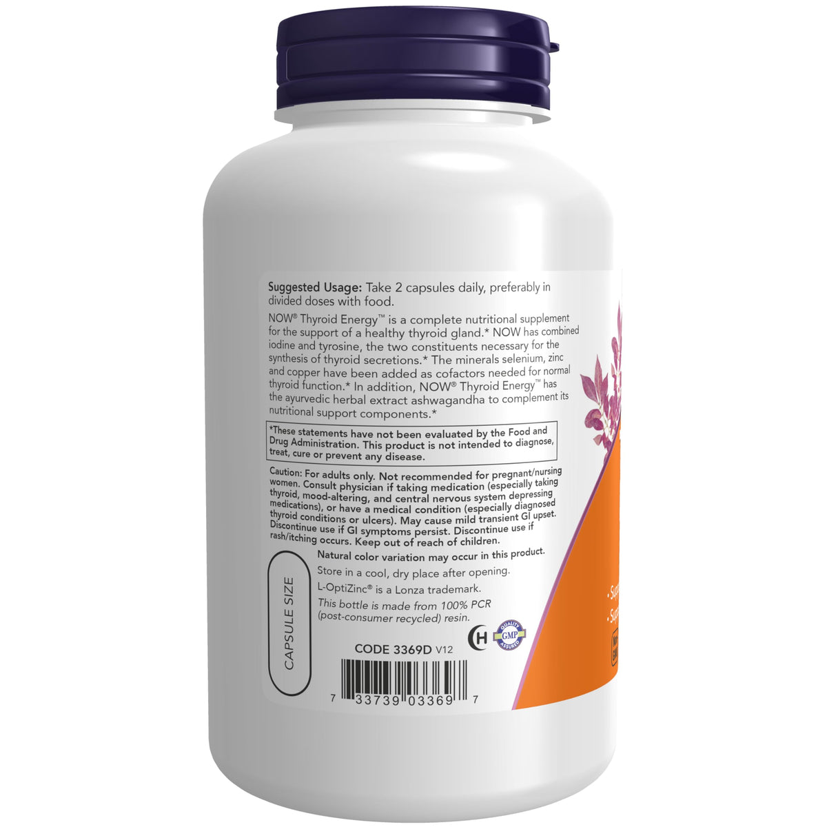 Iodine and Tyrosine 180 Veg Caps M6319