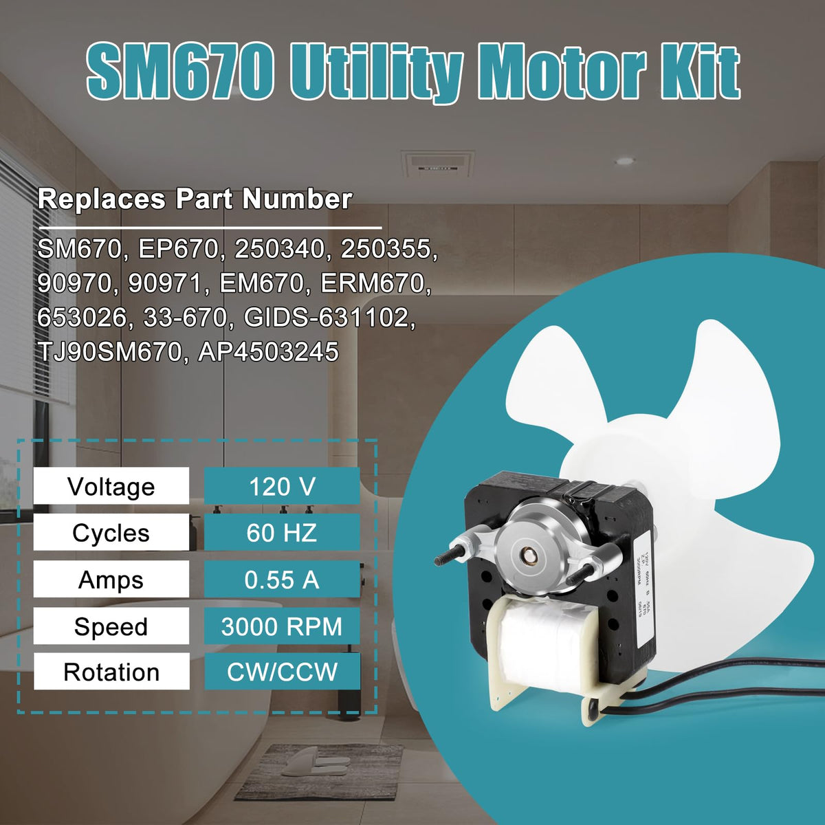 120V C-Frame Motor M516