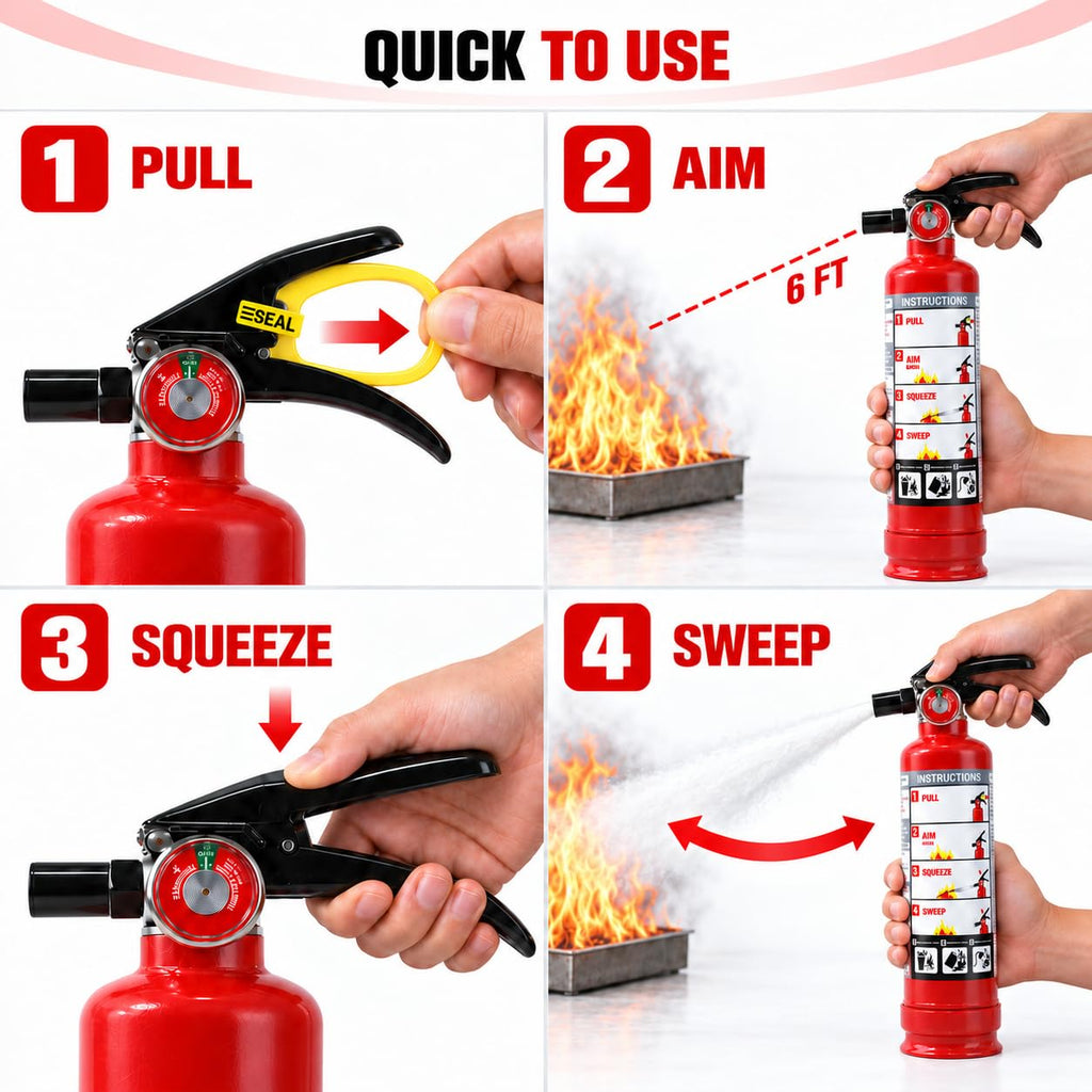 2.5 lb ABC Dry Chemical Fire Extinguishers 8-Pack N37609