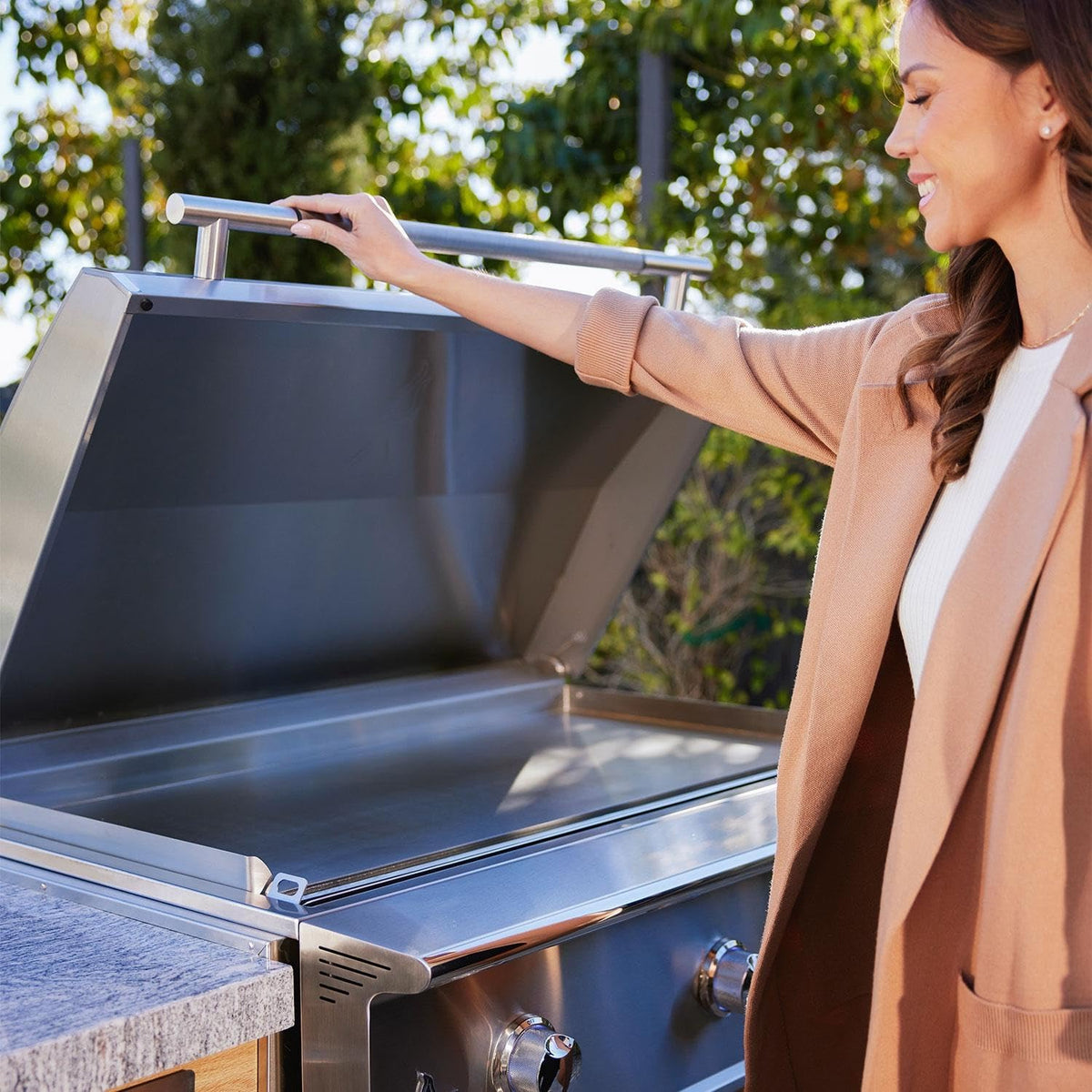 40-Inch Built-In Propane Gas Griddle with Stainless Steel Surface H7181