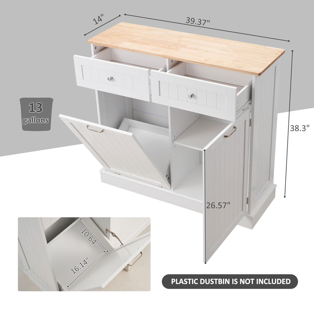 Dual Door Tilt Out Trash Can Cabinet A20911