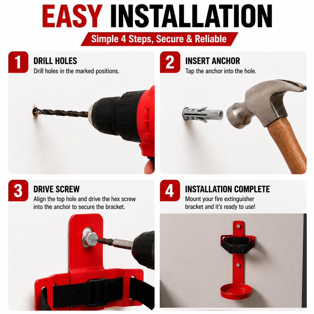 Fire Extinguisher Wall Mount Bracket 2.5 lb 1 Pack N619