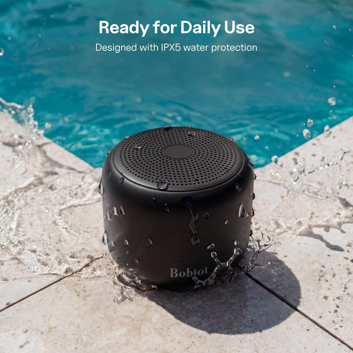 Portable Bluetooth Speakers with Strap Black S637220