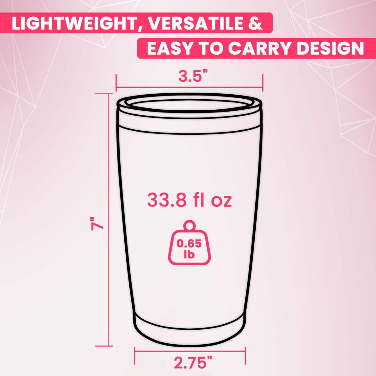 20 oz Stainless Steel Insulated Tumbler with Leak Proof Lid V324359