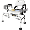 Extra-Wide 360lb Capacity Non-Slip Padded Shower Chair & Transfer Bench B43786