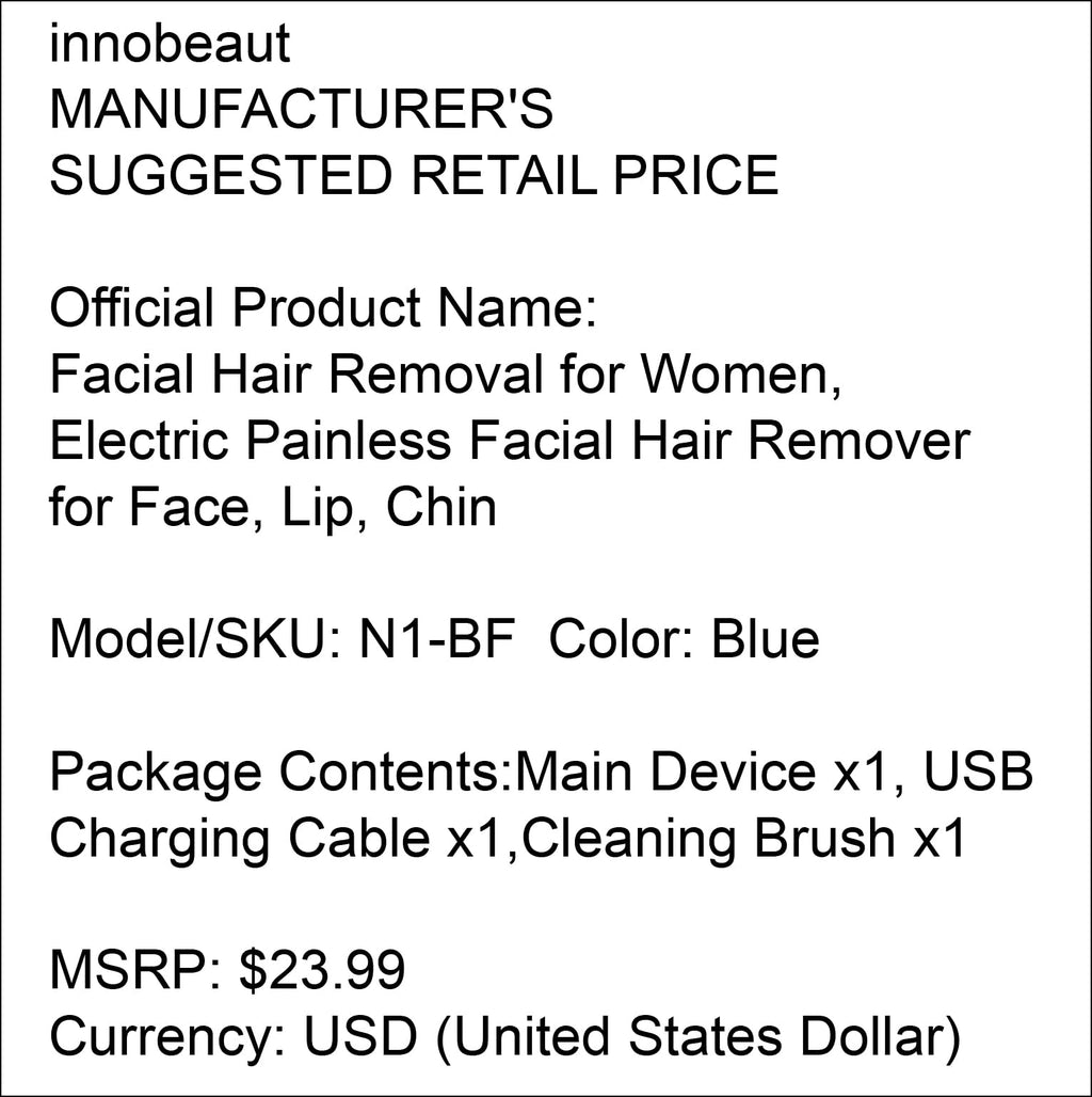 Electric Facial Hair Remover USB Rechargeable H697