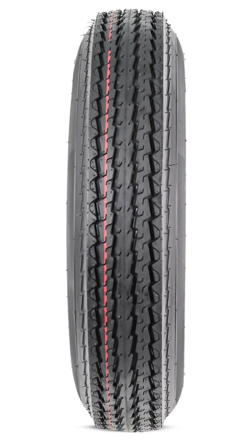 12 Inch 5 Lug Black Trailer Tire Rim Assembly S5524