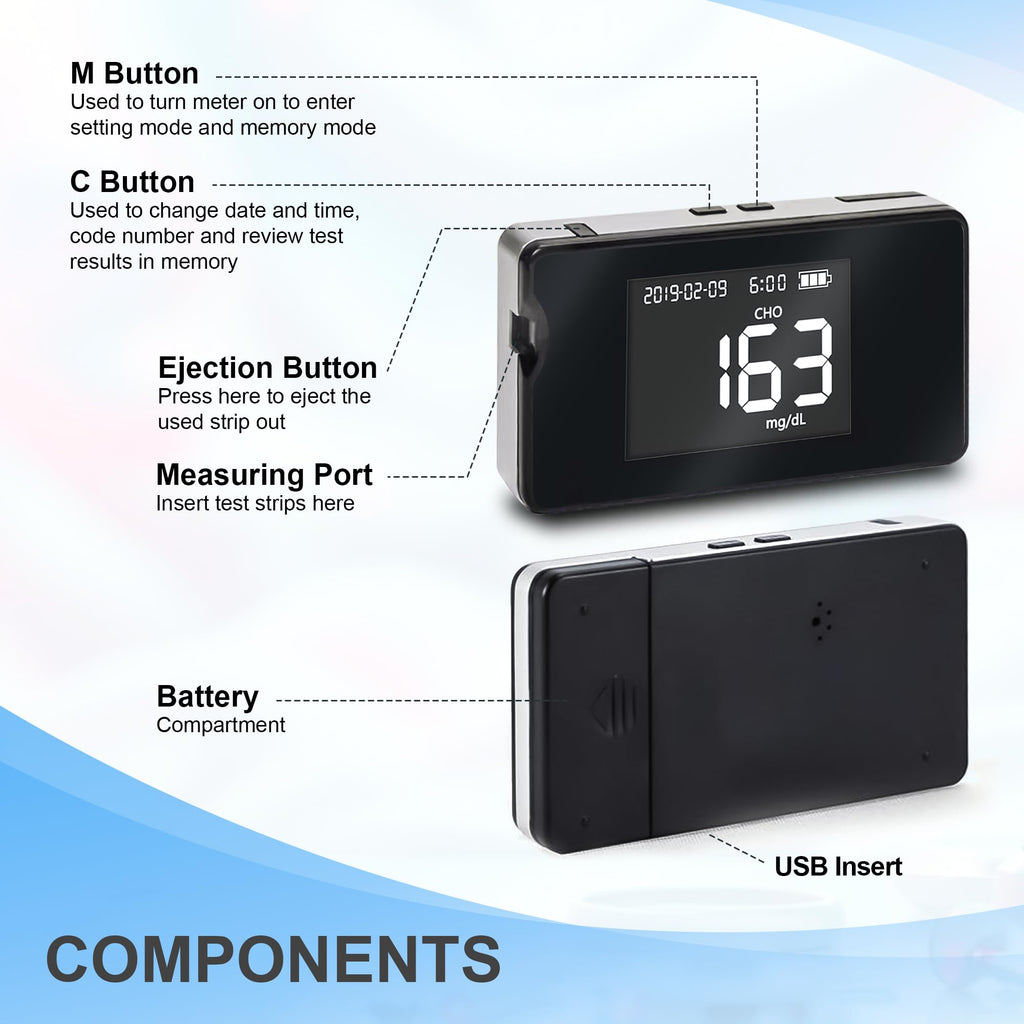 Hemoglobin Test Meter with 25 Test Strips Y253291
