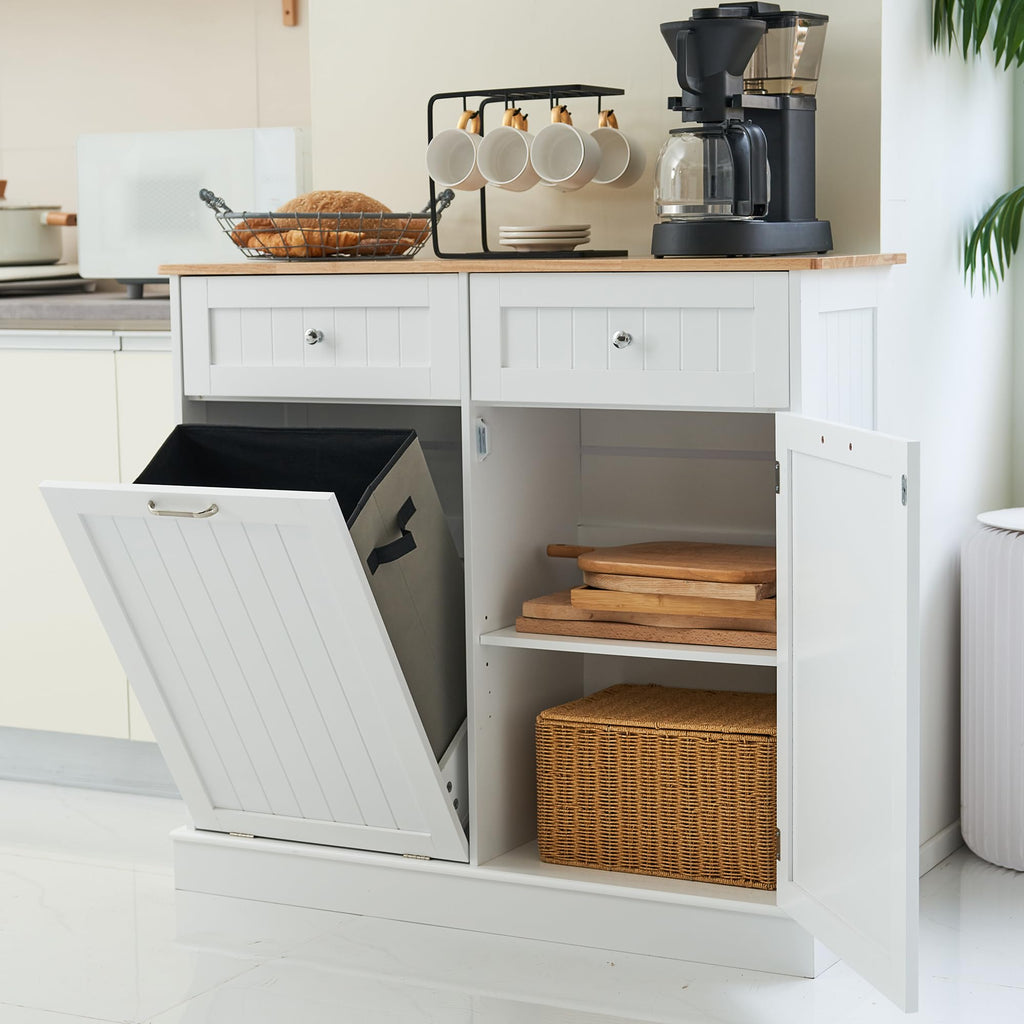 Dual Door Tilt Out Trash Can Cabinet A20911