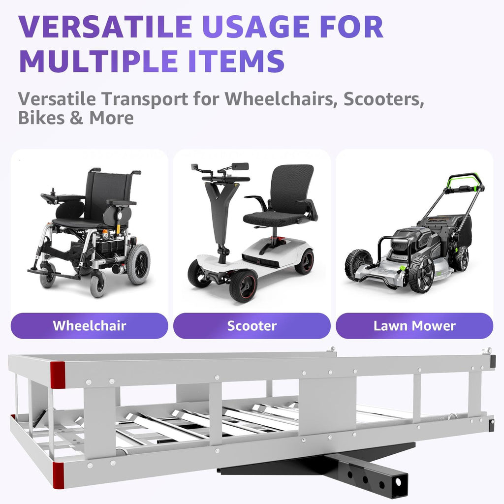 50 × 30 × 9in Aluminum Hitch Cargo Carrier X423940