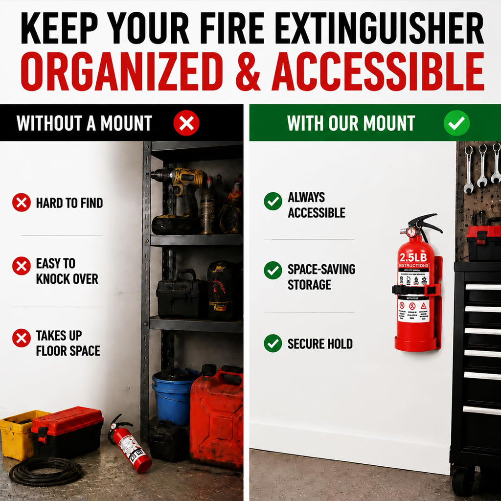 Fire Extinguisher Wall Mount Bracket 2.5 lb 1 Pack N619