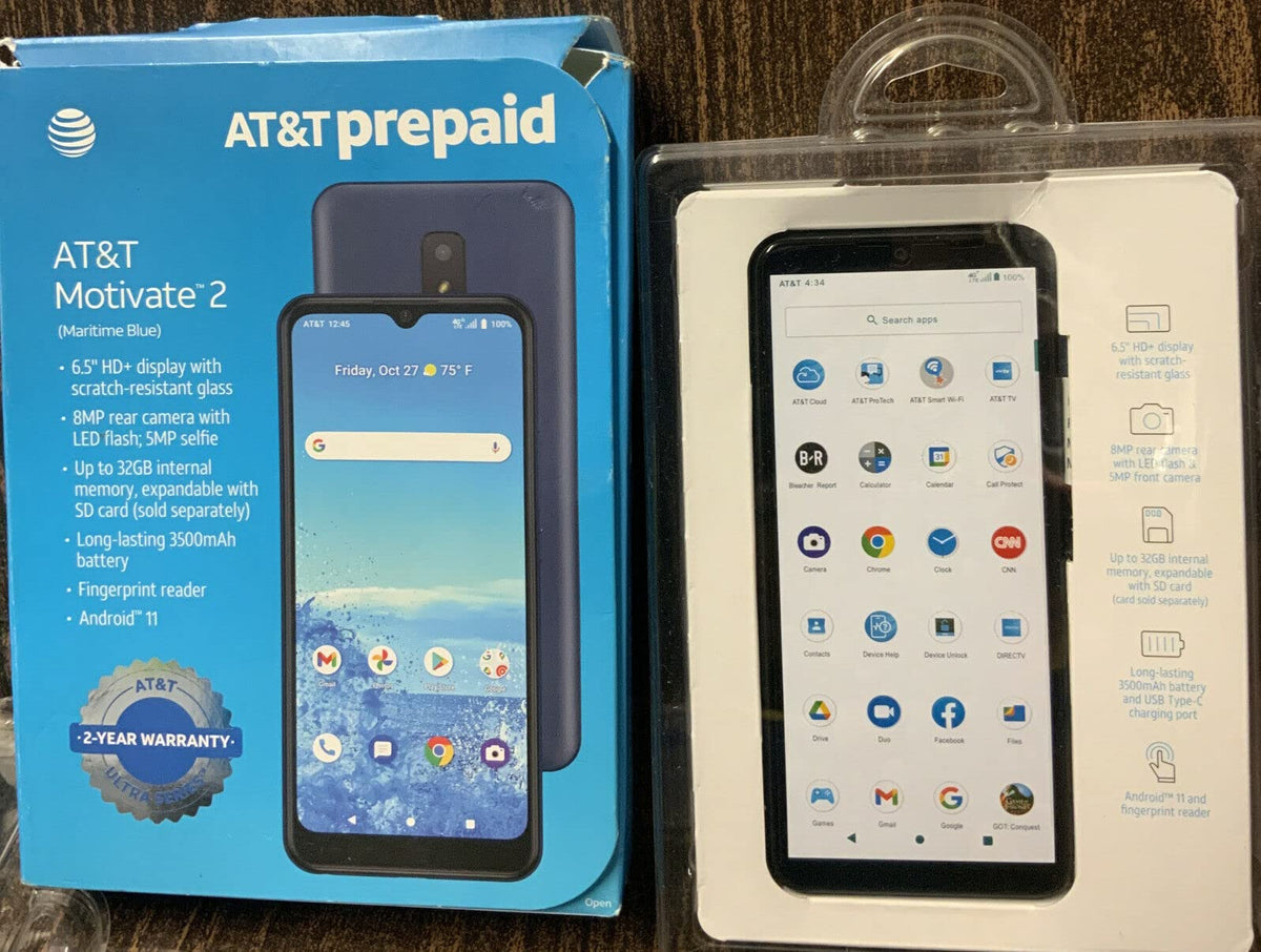 Maritime Blue 32GB 4G LTE Prepaid Smartphone M484