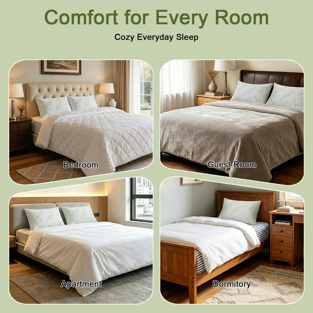 King Size Pillows Set of 2, Soft, Machine Washable N9738