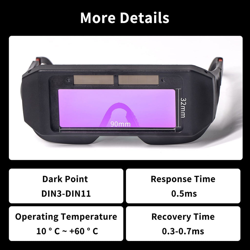 Auto-Darkening LCD Welding Glasses W794