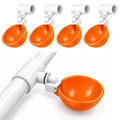 Large Automatic Chicken Waterer Cups with 1/2" PVC Tee Fittings 5-Pack Q2718