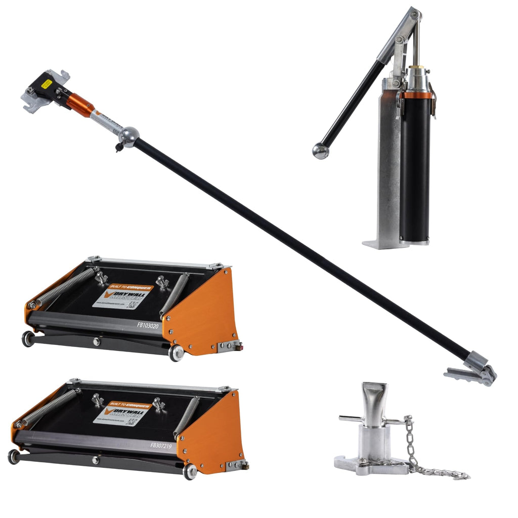 10" & 12" High Capacity Flat Box Set with Pump, Filler, and 42" 180 Sure-Stop Handle I39876