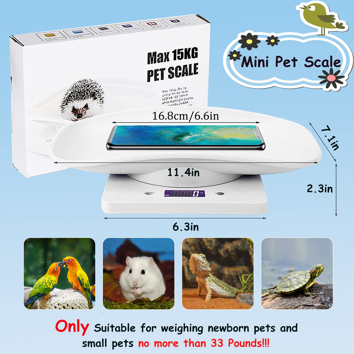 Digital Pet Scale with Tray N791