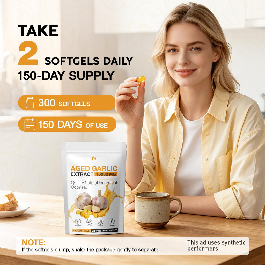 Odorless Garlic Supplements 300 Softgels M773451