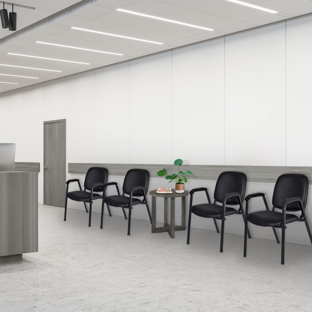 Vinyl Stacking Chair with Arms S73040
