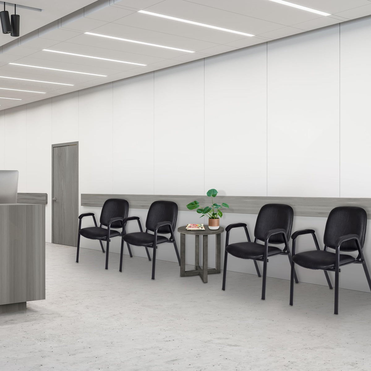 Vinyl Stacking Chair with Arms S73040