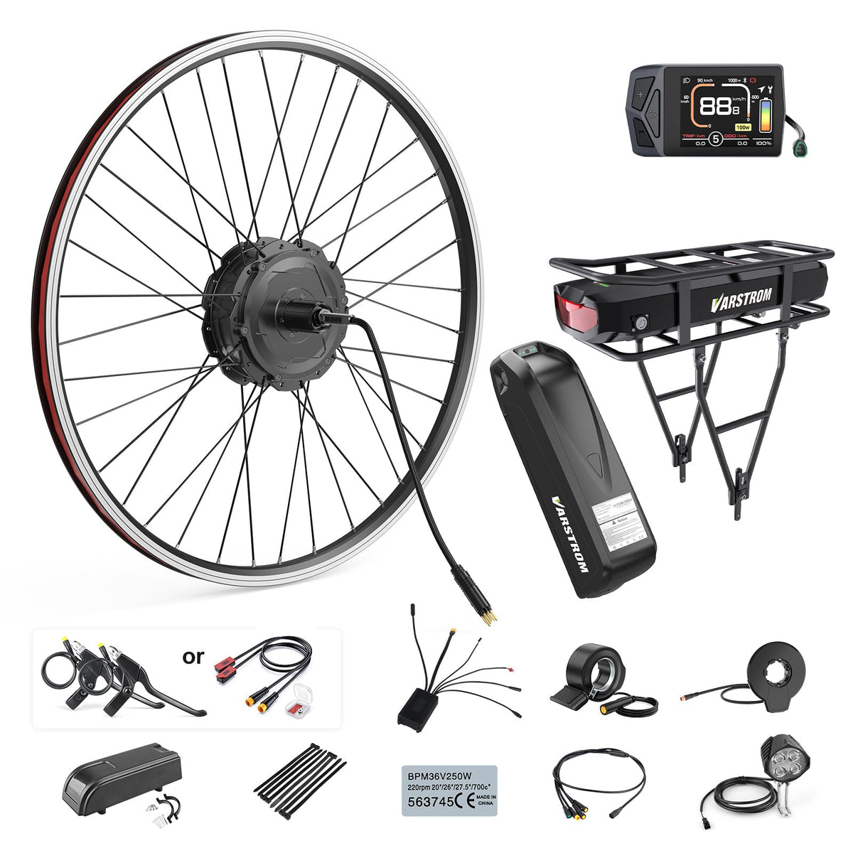 48V 500W 750W Hub Motor Kit U6905