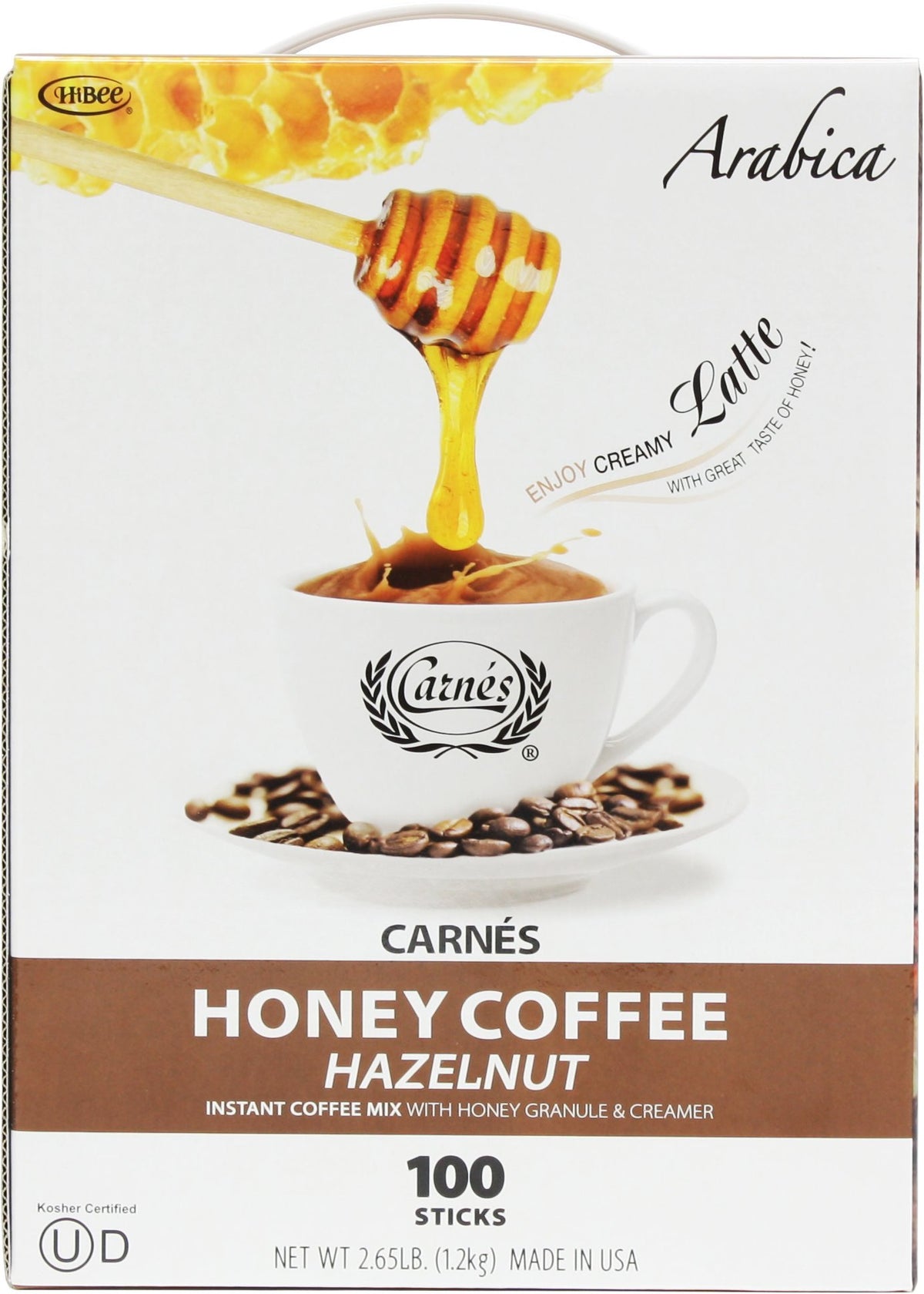 Hazelnut Instant Coffee With Honey, 2.65 Pounds G298