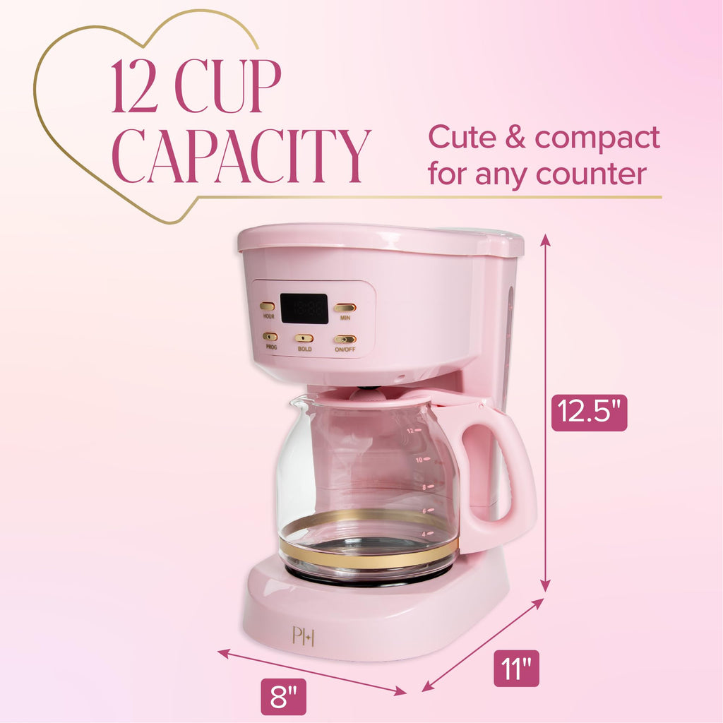 12-Cup Programmable Drip Coffee Maker with Glass Carafe U3279