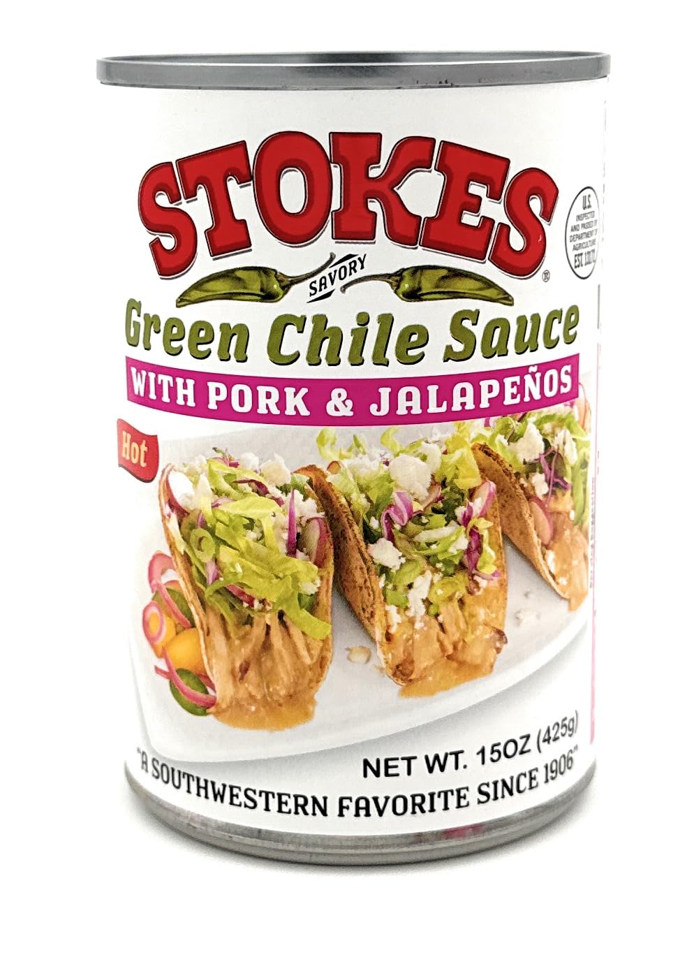 Green Chile Sauce with Pork and Jalapenos Pack of 6 L12819