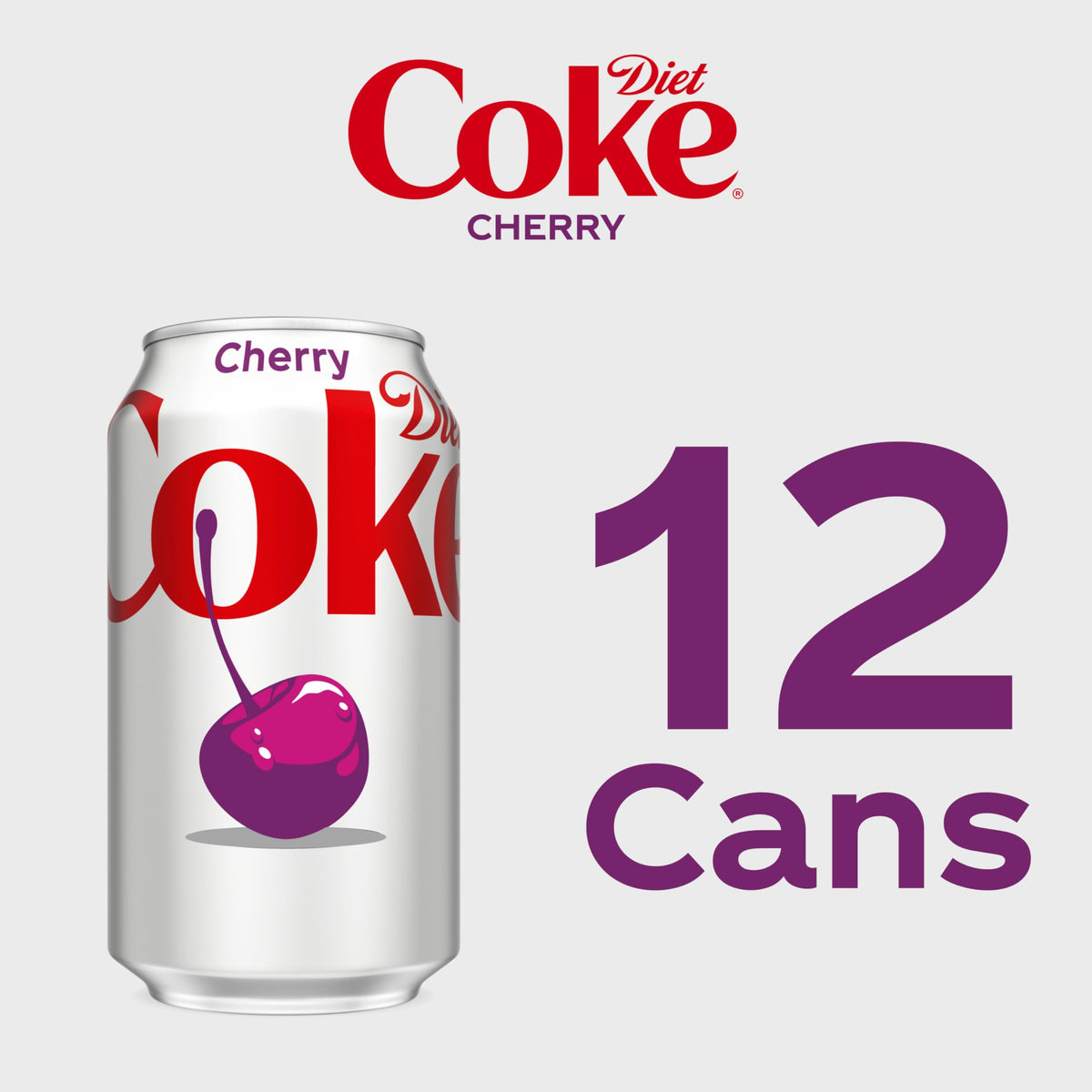 Cherry Soda Soft Drink, 12 fl oz, 12 Pack A53181