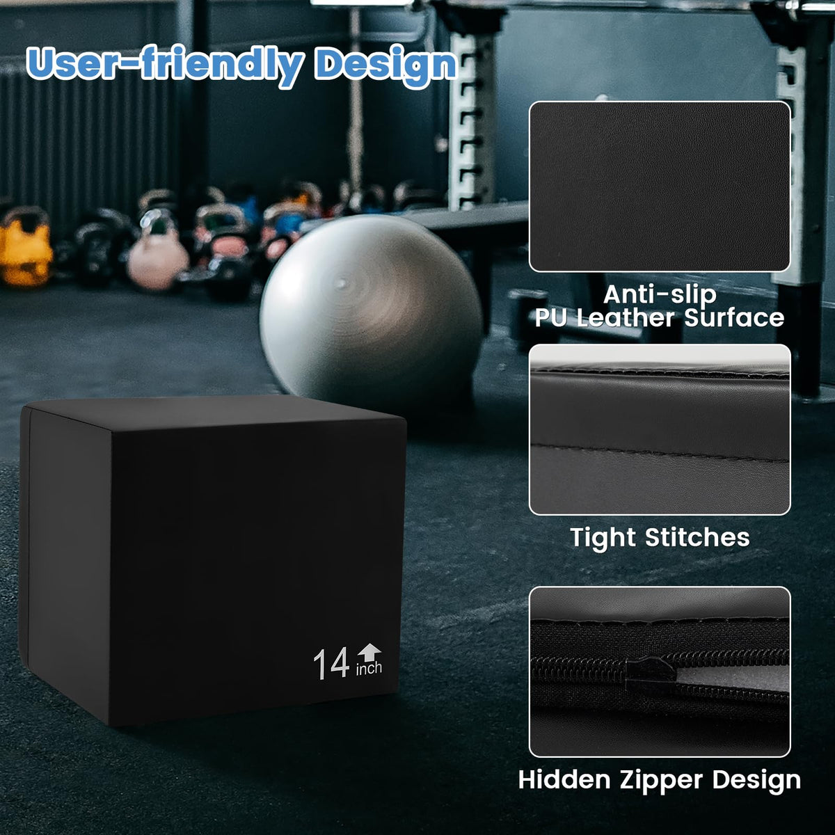 3 in 1 Foam Plyometric Jump Box F686650