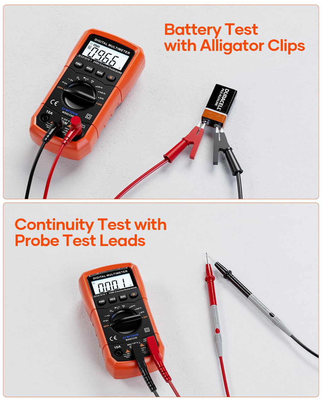 Auto-Ranging Multimeter TRMS 6000 Counts U18198