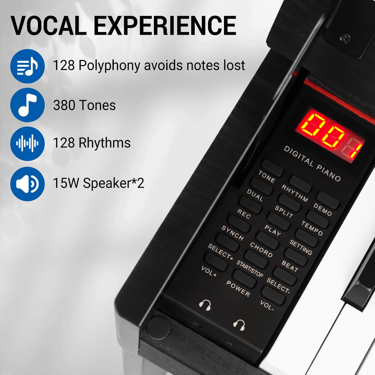 88 Key Fully Weighted Digital Piano X8651