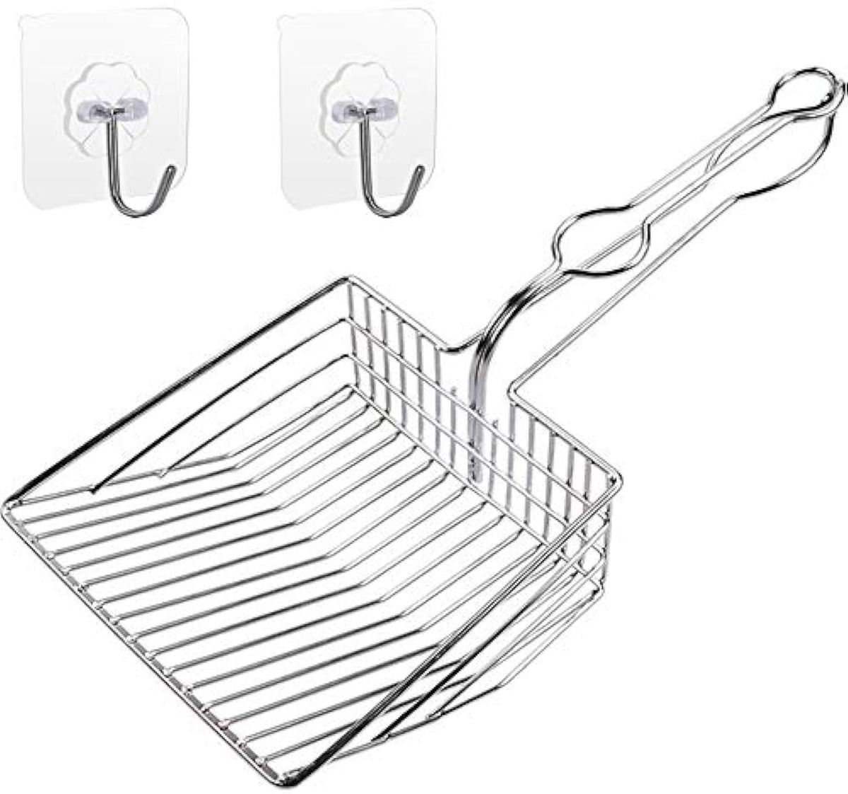 Metal Cat Litter Scoop with Holder A158224
