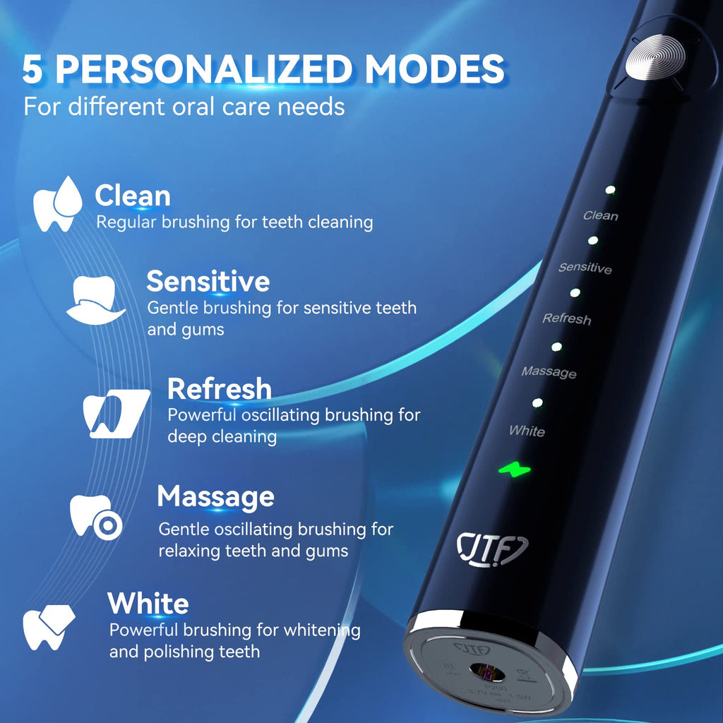 Electric Toothbrush with 5 Modes & Smart Timer A871