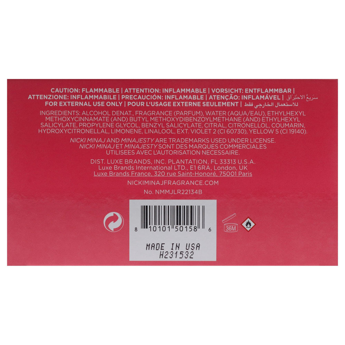 Eau de Toilette Spray 3.4 Ounce O8358