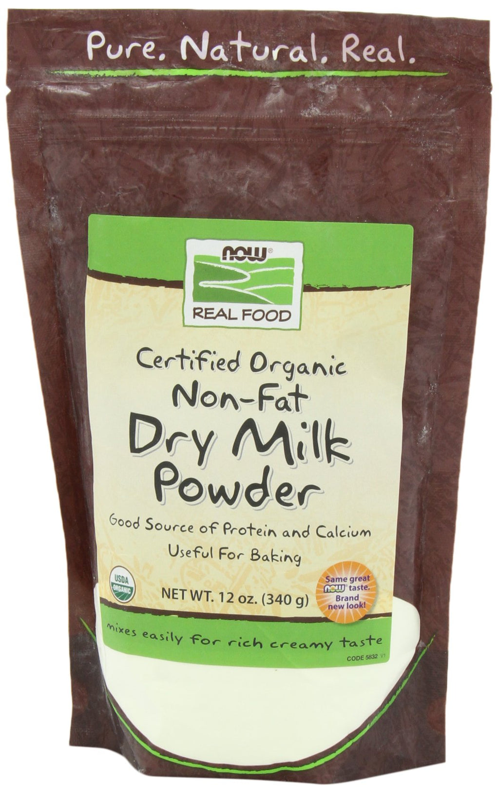 Non Fat Dry Milk Powder Organic 12-Ounce Pack of 2 M172