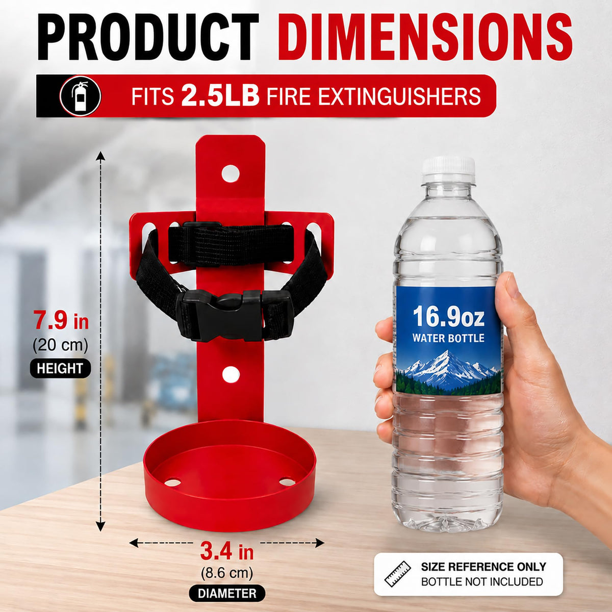 Fire Extinguisher Wall Mount Bracket 2.5 lb 1 Pack N619
