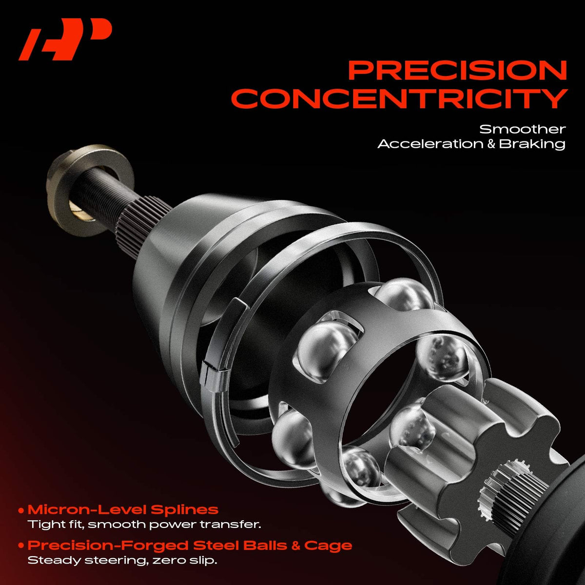 Front CV Axle Shaft Assembly H8169