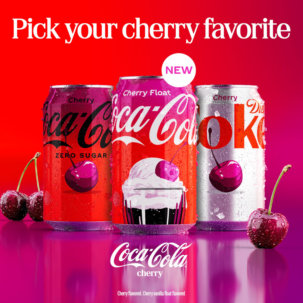 Cherry Soda Soft Drink, 12 fl oz, 12 Pack A53181