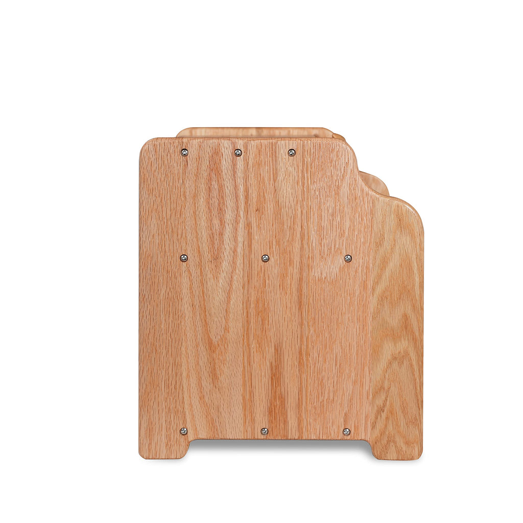 Solid Wood Oak Bread Box with Clear Window O739310