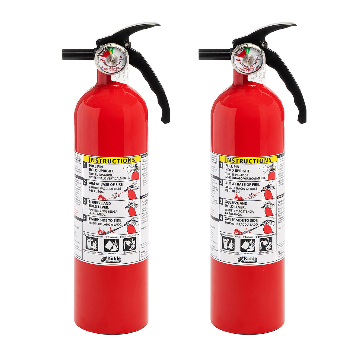 White 3.9 Lbs. Fire Extinguisher with Wall Mount I25083