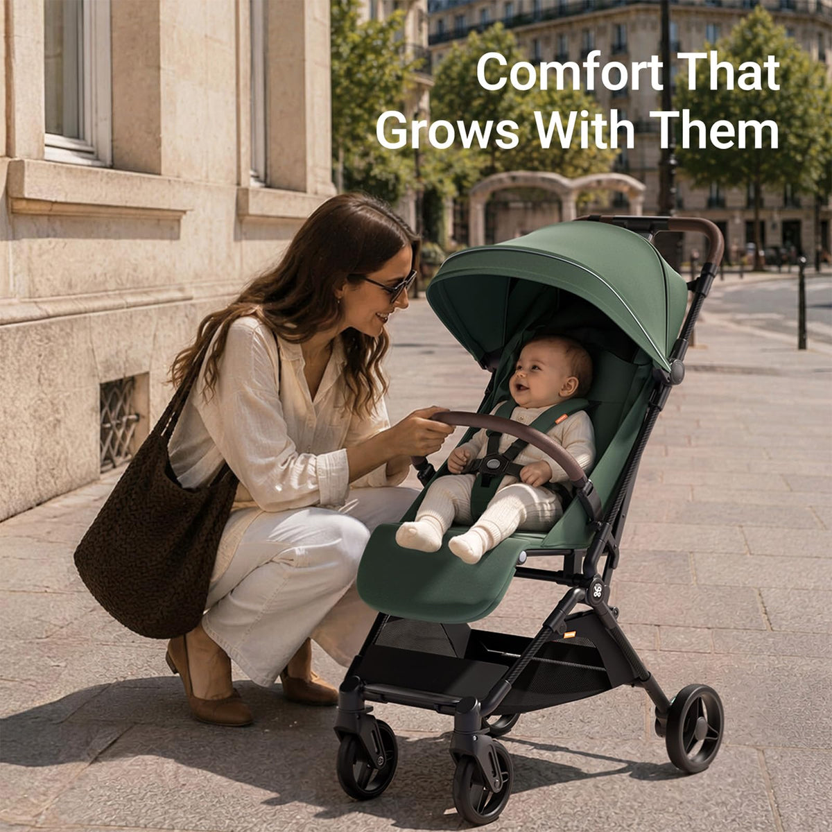 Lightweight Baby Travel Stroller with Carbon Fiber Frame D327891