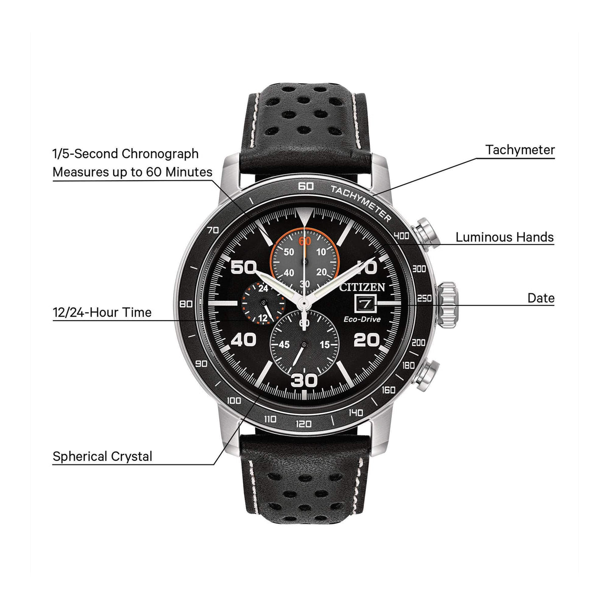 Men's Stainless Steel Chronograph Watch H25897