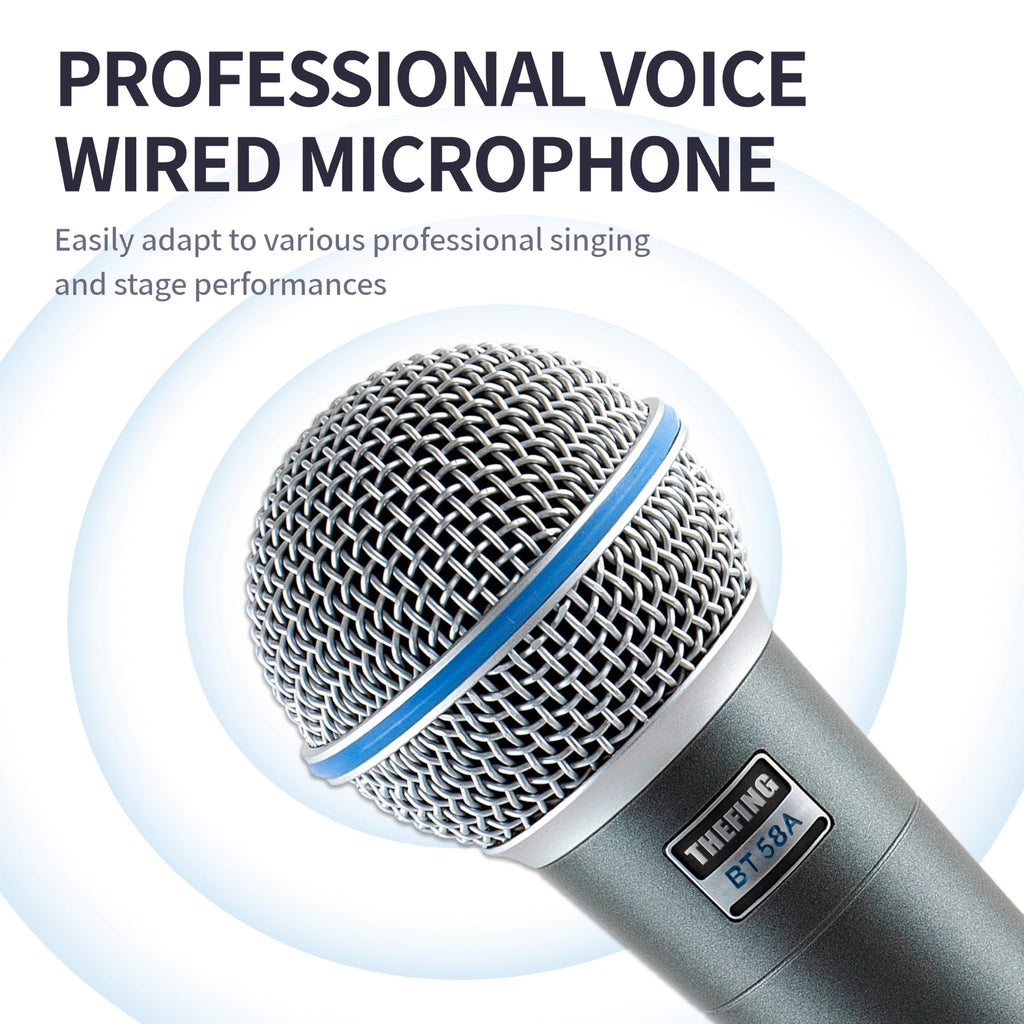Wired Dynamic Handheld Karaoke Microphone with Audio Cable I11856