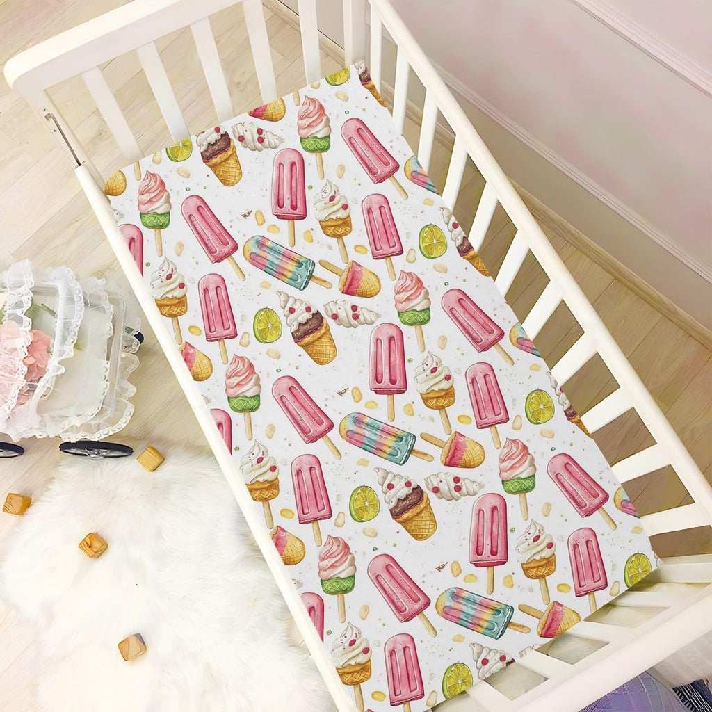 Soft Breathable Microfiber Fitted Crib Sheet X7346