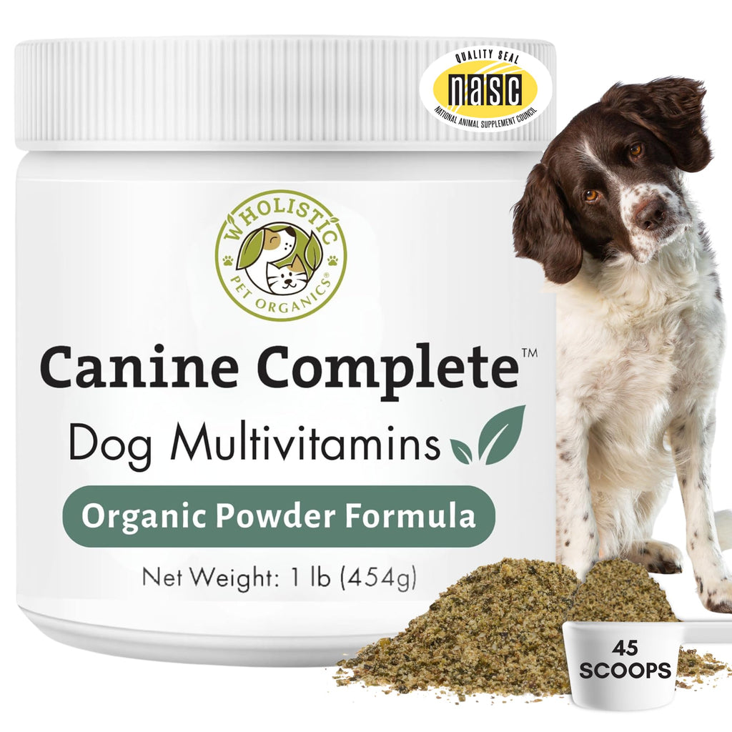 Organic Dog Vitamins, 1 Lb, 45 Scoops K45953